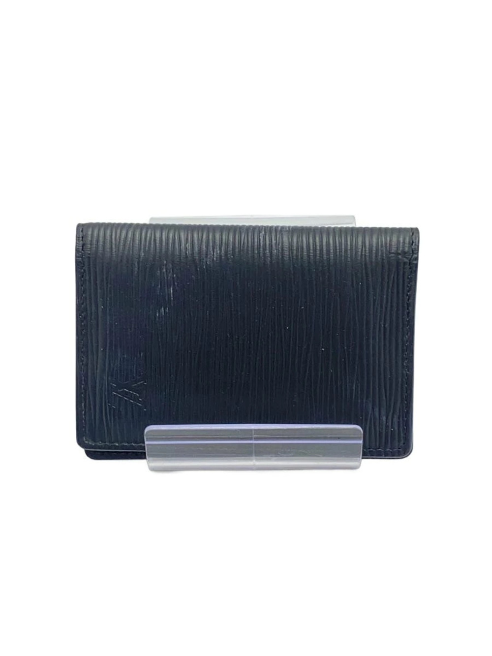 LOUIS VUITTON Organizer de Poche Epi Leather Black Solid